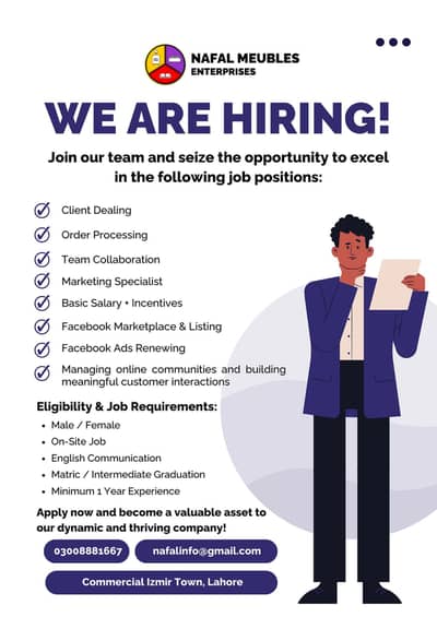 Customer service/ Sales representatives