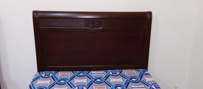 2 Single Wooden Beds with Mattresses