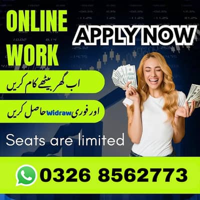 Online Job / Typing job / Assignment Job / part time Job / Data Entry