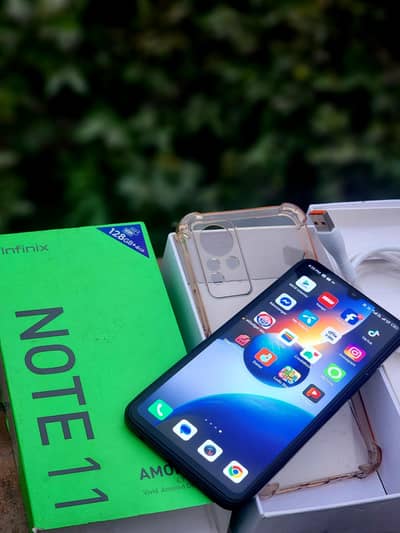 Infinix Note 11 Official PTA PEOVED (WITH BOX & WIRE) ARGENT FOR SALE