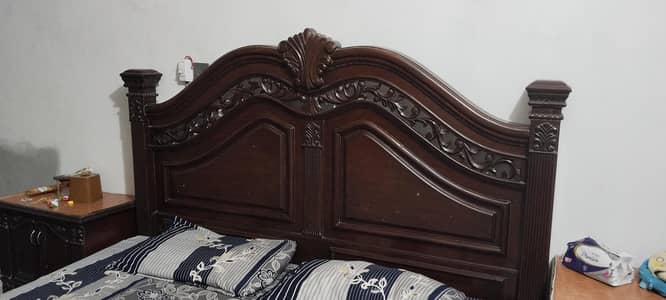 master bed with side tables