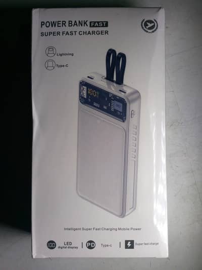 Super Fast Power Bank with PD Type-C & LED Display – New
