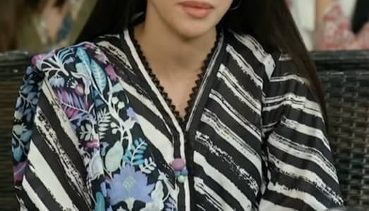 Stylish Black & White Printed Women Kurti – Lightweight Cotton