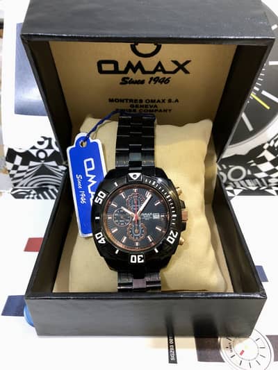 OMAX ORIGINAL-WITH ALL PACKING-NEW WATCH-QUARTZ-SEIKO CITIZEN CASIO