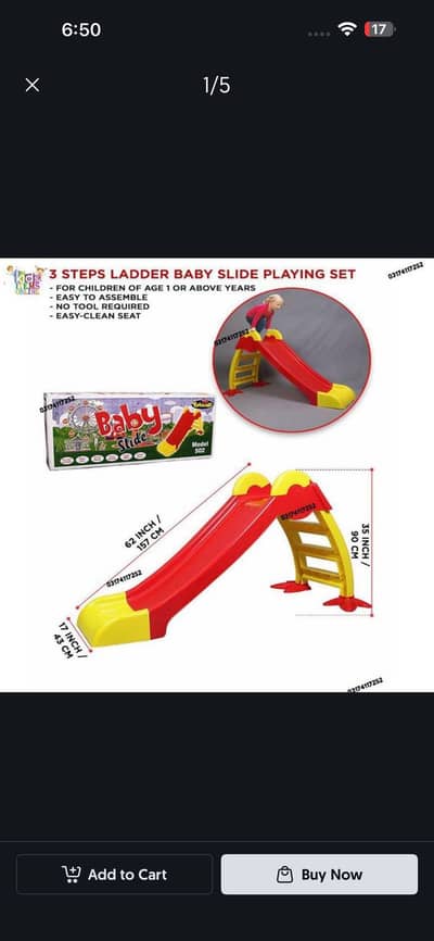 Durable Folding Slide for Kids