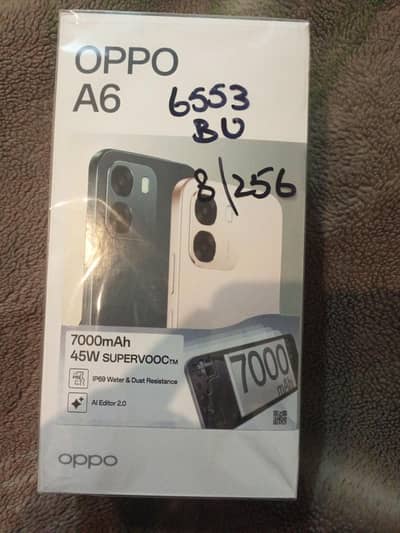 oppo a6 8 256 untuch just open box