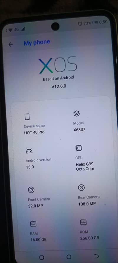 INFINIX HOT 40 PRO PH#03482972055