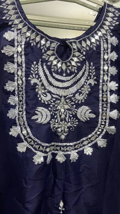 Embroidered 3-Piece Suit | Party Wear | Wedding dress