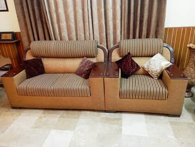 6 Seater Sofa Set with Side Tables & Center Table | Used | Rawalpindi