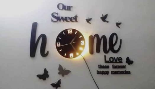 3D wall clock