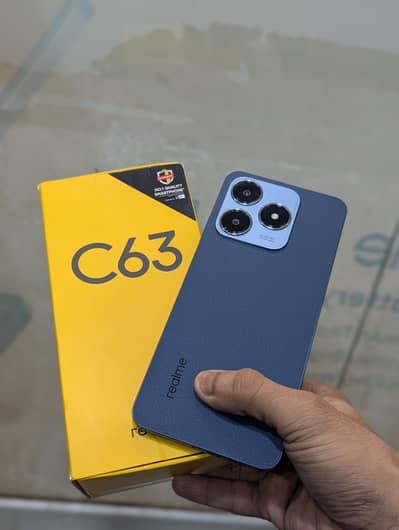 realme c63 with box and charger