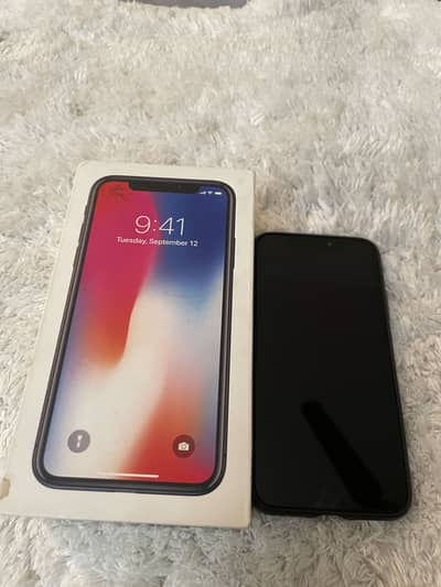 I phone X LLA 256 with box original PTA approved