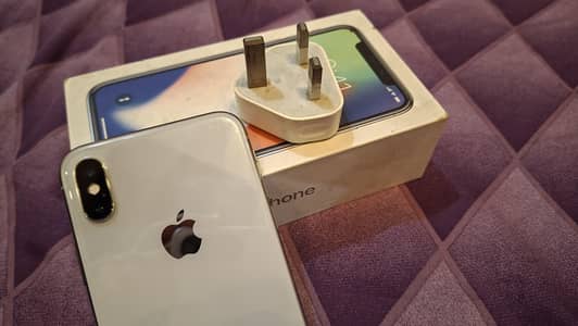 iphone x 256gb pta approved with box and charger
