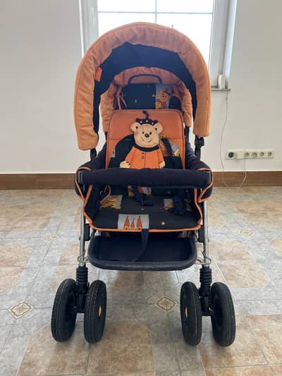 Twin Pram / Double Stroller – Multi-Position & Comfortable