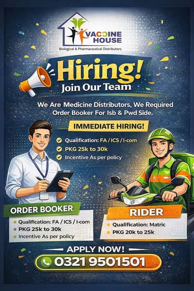 Bookers & Rider Required
