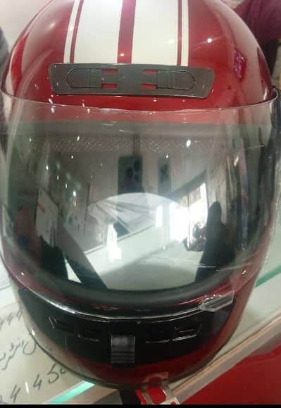 red colour large size helmet