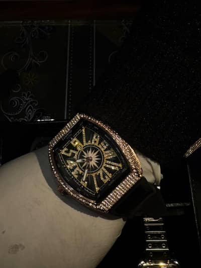 Stone Diamond watch. Karan aujla