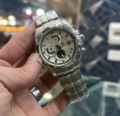 Men’s Steel Chronograph Style Watch – New Condition