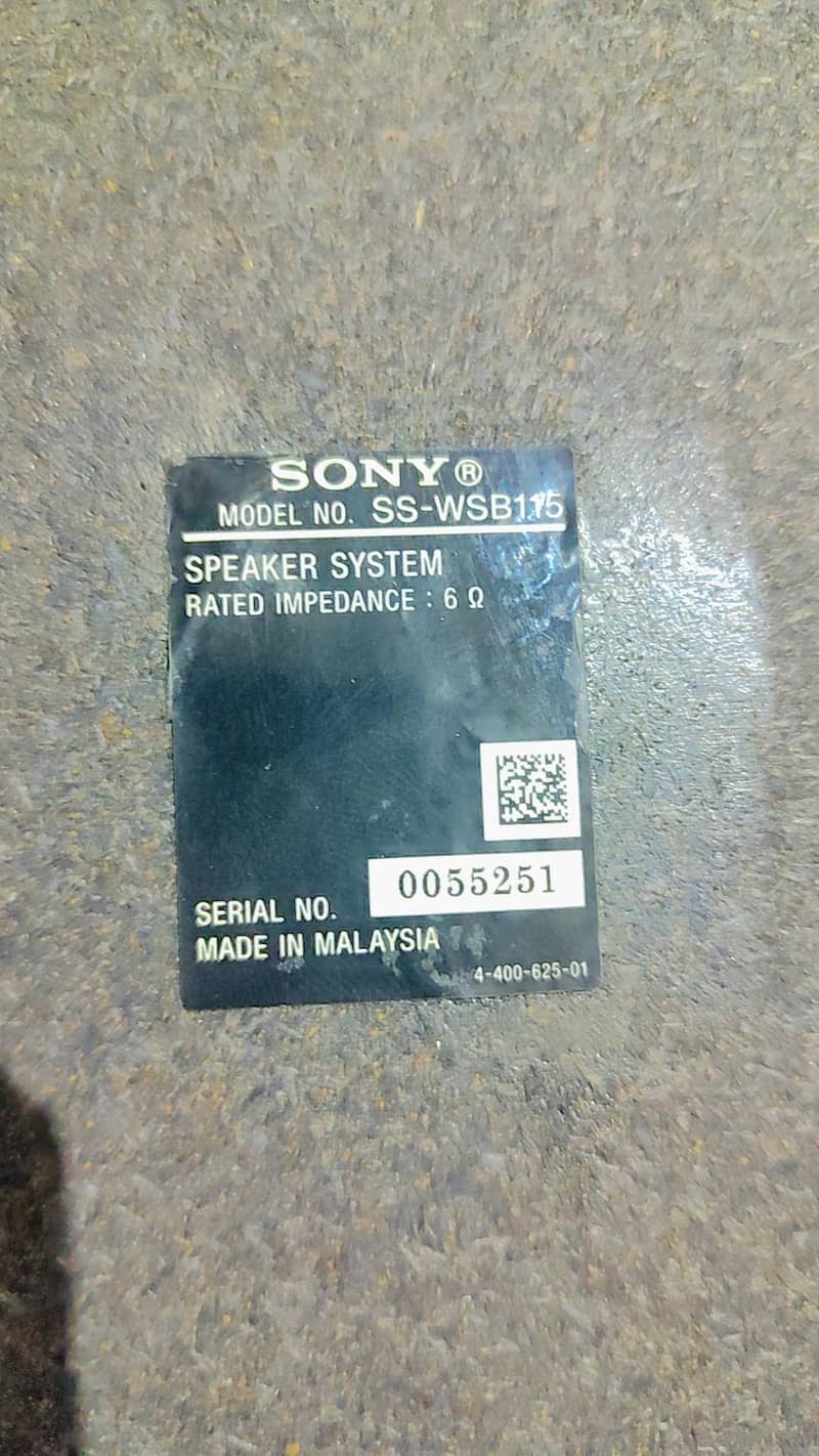 Sony speaker system 12