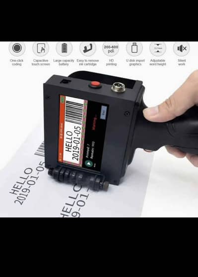 Portable hand inject printer metal