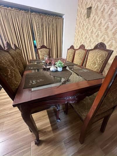 Dining Set 8 Chairs Wooden
