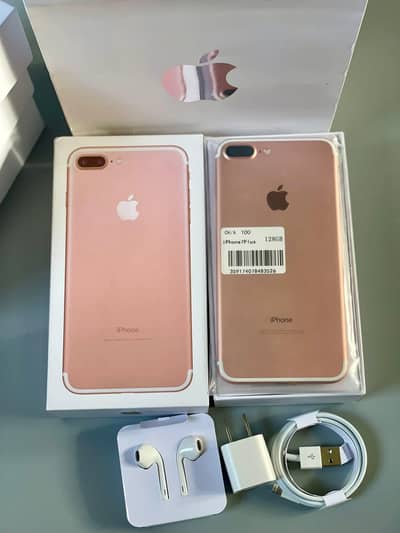 iPhone 7 plus 128gb with complete box whatsapp number 03294278281