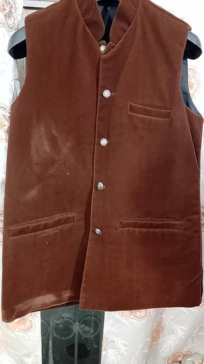 Brown Velvet Waistcoat