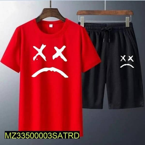 Tracksuit 2 pcs for men Red & Black