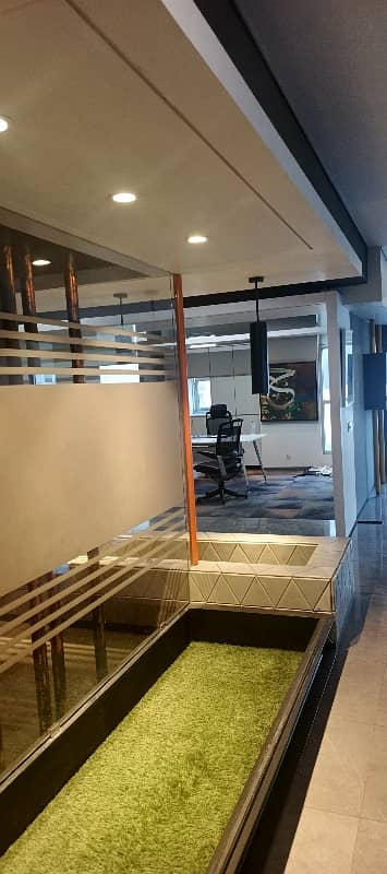 VIP LAVISH SEMI FURNISHED OFFICE FOR RENT 100% BACK UP WITH LIFT NO PARKING ISSUES 4 WASH ROOM