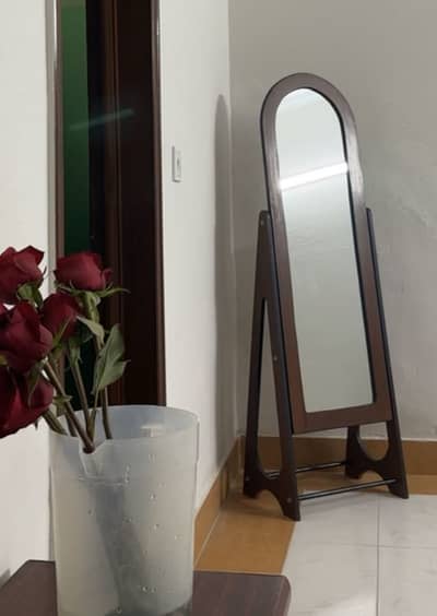 Wood standing Mirror