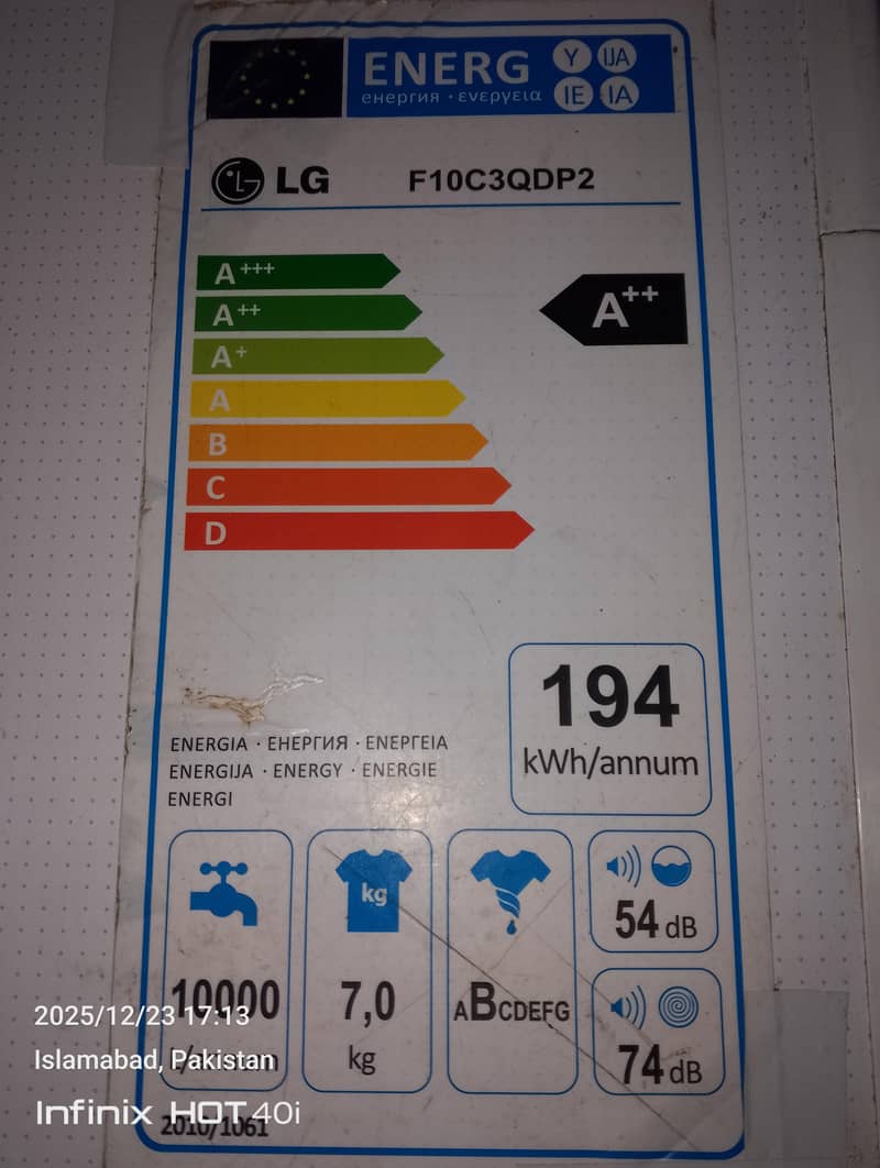 fully automatic washing machine 7