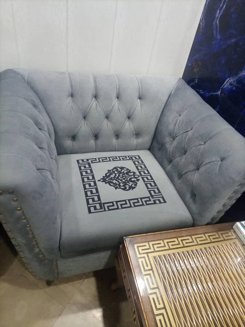 6 seater sofa set without table new condition 5