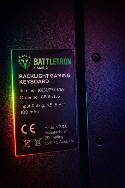 Battletron gaming keyboard