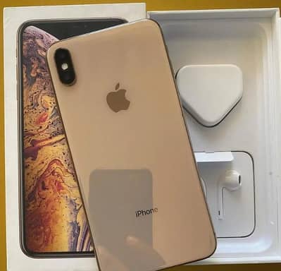 iPhone Xs max PTA approved 10by10 condition with complete box ma