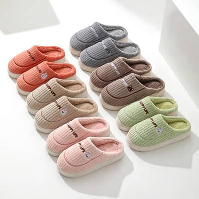 Autumn and Winter Cotton Slippers Women's