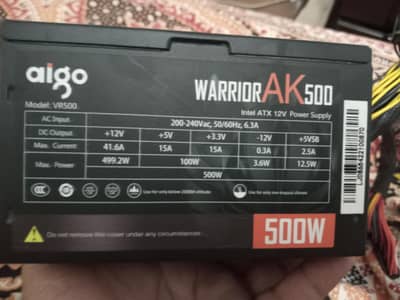 500 Watts Power Supply