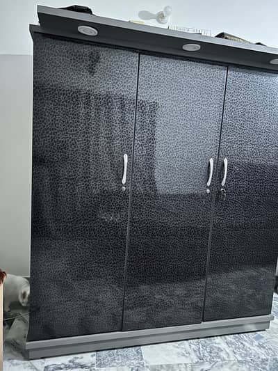 Bed + wardrobe for sale