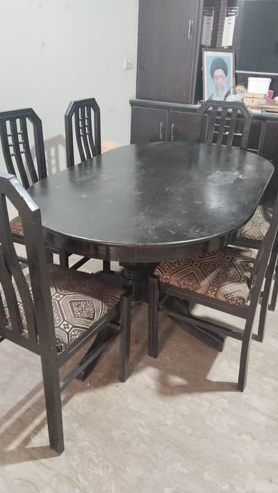 Used Dinning Table with Chairs for Sale - Excellent Condition