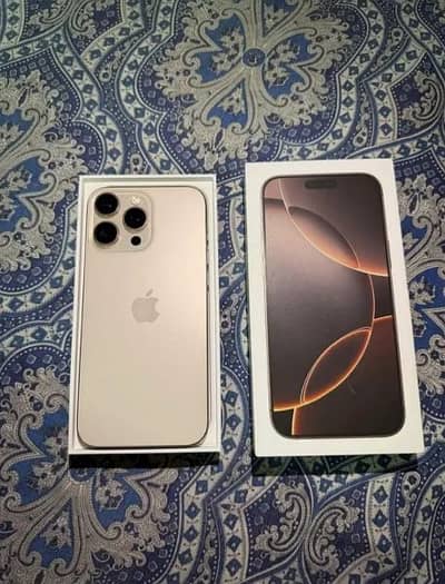 Apple iPhone 16 pro max PTA official approved with complete bbox