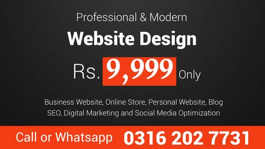 Professional Website Design & Redesign – Affordable Prices