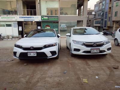 Civic, Revo, Prado, V8, land cruiser, Corolla , Rent a car islamabad
