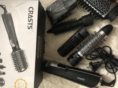 CRASTS 5 in 1 hair dryer straightener