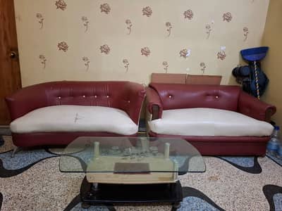 sofa set with table