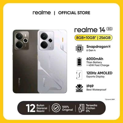 REALME 14 5G /GAMING PHONE / SNAPDRAGON 6s GEN 4 5G CHIPSET / 120 FPS