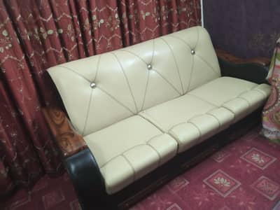 5 seater leather sofa set