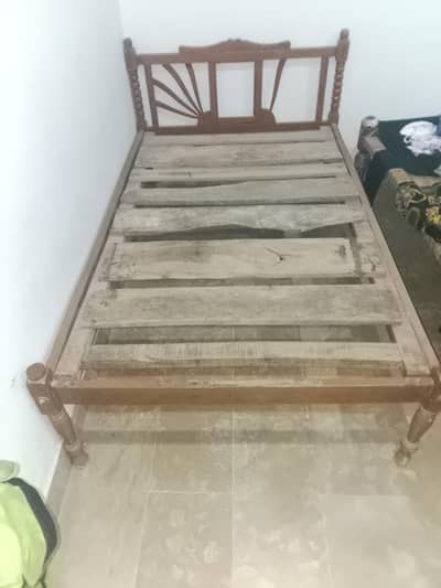 single wooden bed, from qasori Chowk Multan