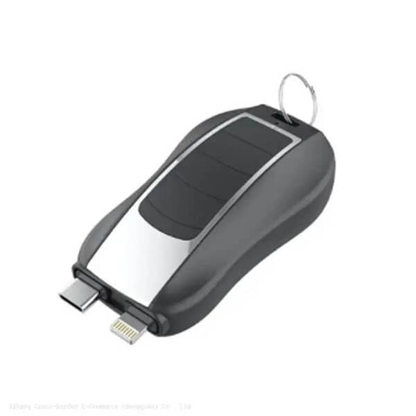 New 2 in 1 Keychain Portable Key chain Power Bank Emergency Charging Wireless Portable Charger