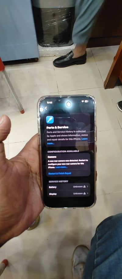 I phone 13 pro max Jv 128gb e sim time ha