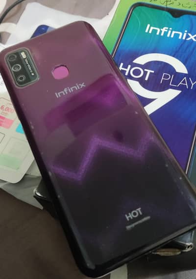 infinix hot 9 play official PTA approve ram 4GB memory 64. . 03182949604