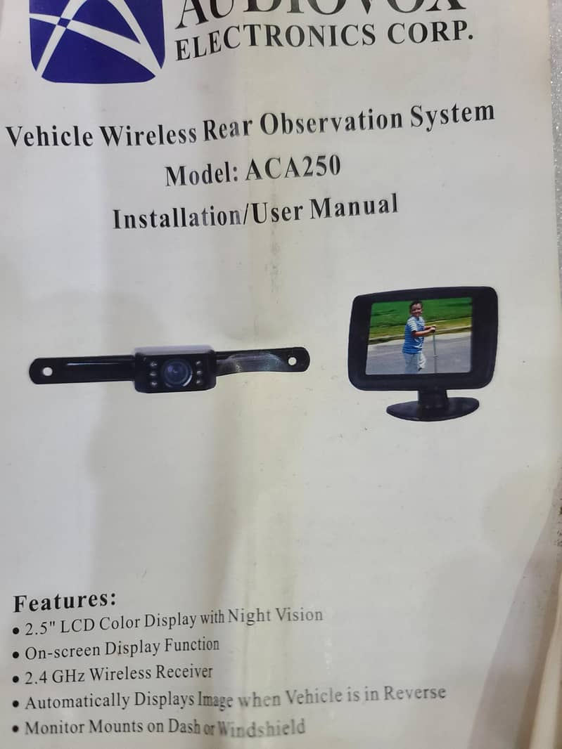 car back camera  with screen 0